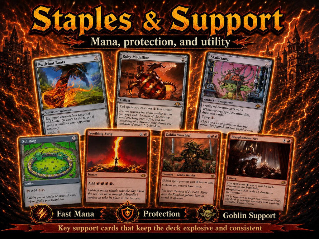Zada Hedron Grinder Goblin Storm Commander Deck, Mono-Red Playtest Cards — image 2