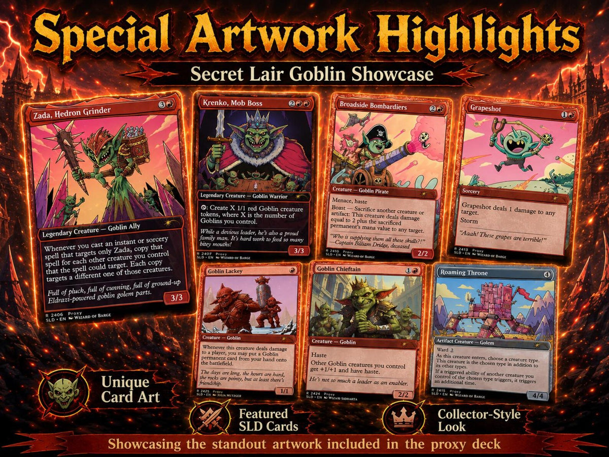 Zada Hedron Grinder Goblin Storm Commander Deck, Mono-Red Playtest Cards — image 3