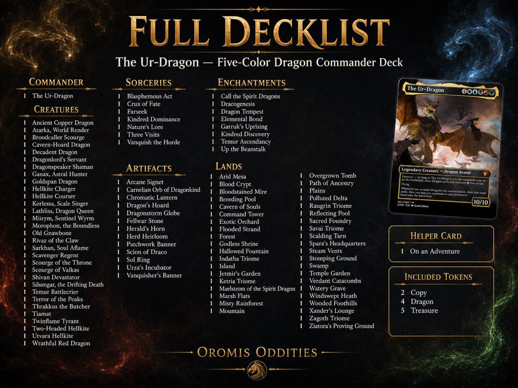 The Ur-Dragon Commander Deck Proxy | 100-Card Five-Color Dragon EDH Playtest Deck | Tiamat, Miirym, Ancient Copper Dragon — image 6