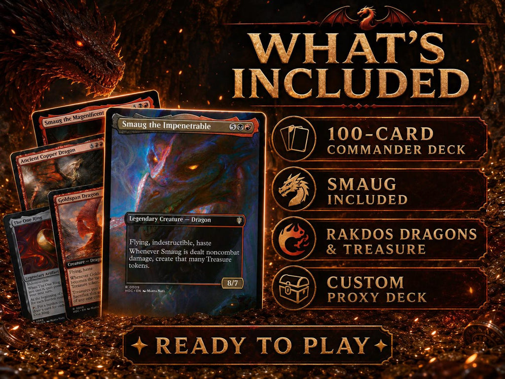 Smaug Commander Deck | Rakdos Dragons & Treasure | 100 Card MTG Proxy / Playtest Deck | Middle-earth Inspired — image 5