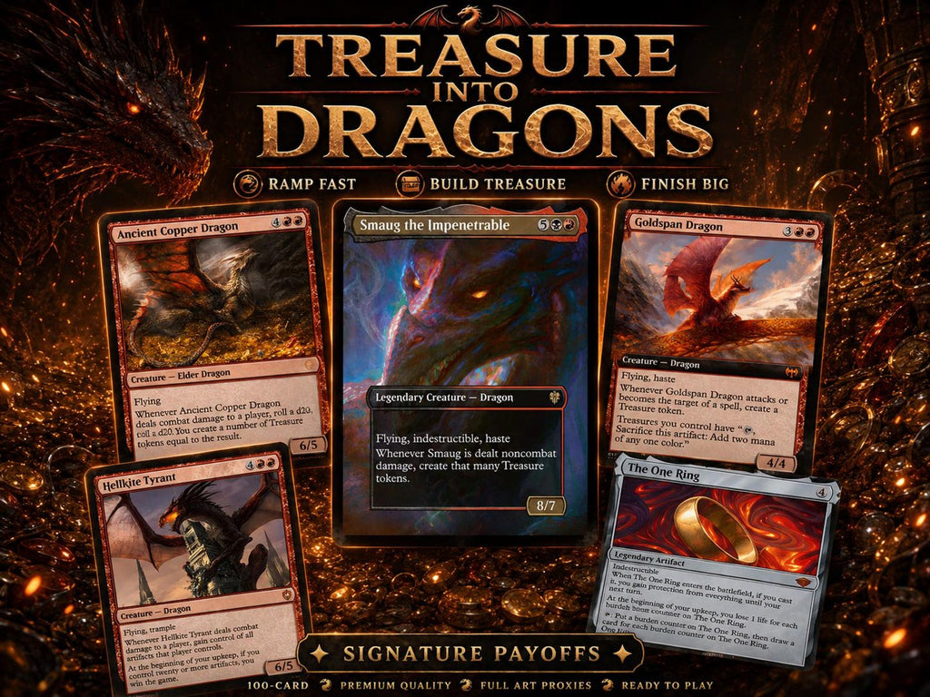 Smaug Commander Deck | Rakdos Dragons & Treasure | 100 Card MTG Proxy / Playtest Deck | Middle-earth Inspired — image 3